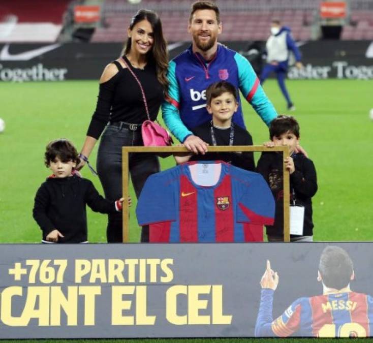 Cabe señalar que Messi tiene una linda familia con Antonella Roccuzzo<br/>.