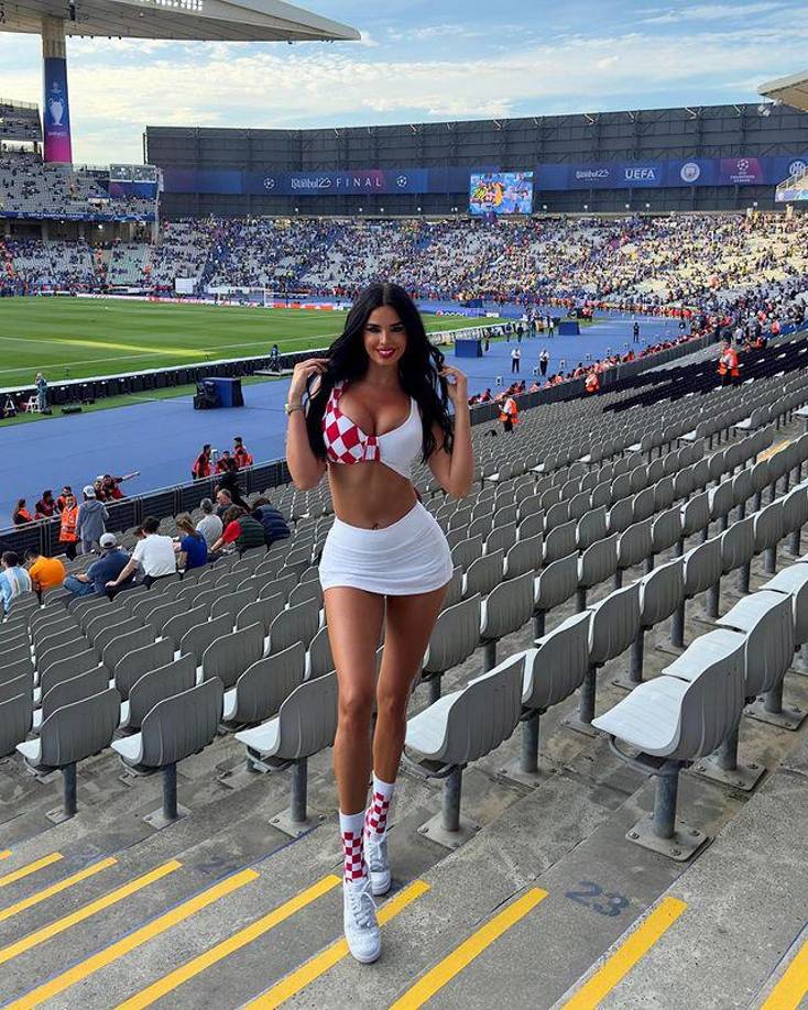 También estuvo presente en la gran final de la Champions League entre el Manchester City y el Inter de Milán.