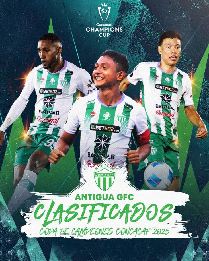 Antigua GFC (GUATEMALA): Clasificó a la primera ronda tras alcanzar las semifinales de la Copa Centroamericana de la Concacaf. Aún pueden asegurar el pase a los octavos de final si ganan la Copa Centroamericana 2024. Esta será la segunda aparición del club después de debutar en 2016-17 como campeón de la liga.