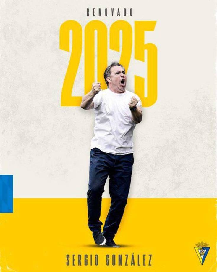 El Cádiz, exequipo del hondureño Antony Lozano, anunció la renovación de su entrenador Sergi González tras mantener la categoría en la liga española.