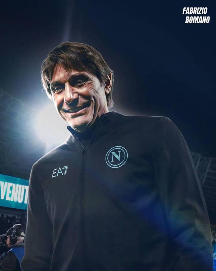 Antonio Conte se convertirá en el nuevo entrenador del Napoli, confirmó Fabriizio Romano. “Se llegó a un acuerdo en todos los detalles, incluidos complementos, después de salario fijo, derechos de imagen y personal”.