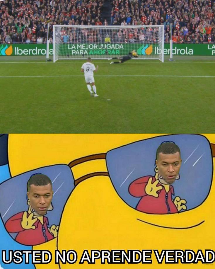 Mbappé se lleva las burlas: los memes de la derrota del Real Madrid ante Athletic Club