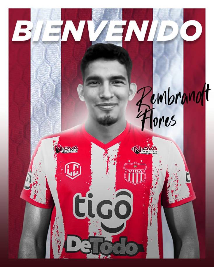 El Club Deporgivo Vida anunció el fichaje del talentoso mediocampista Rembrandt Flores, quien llega procedente de la UPN.