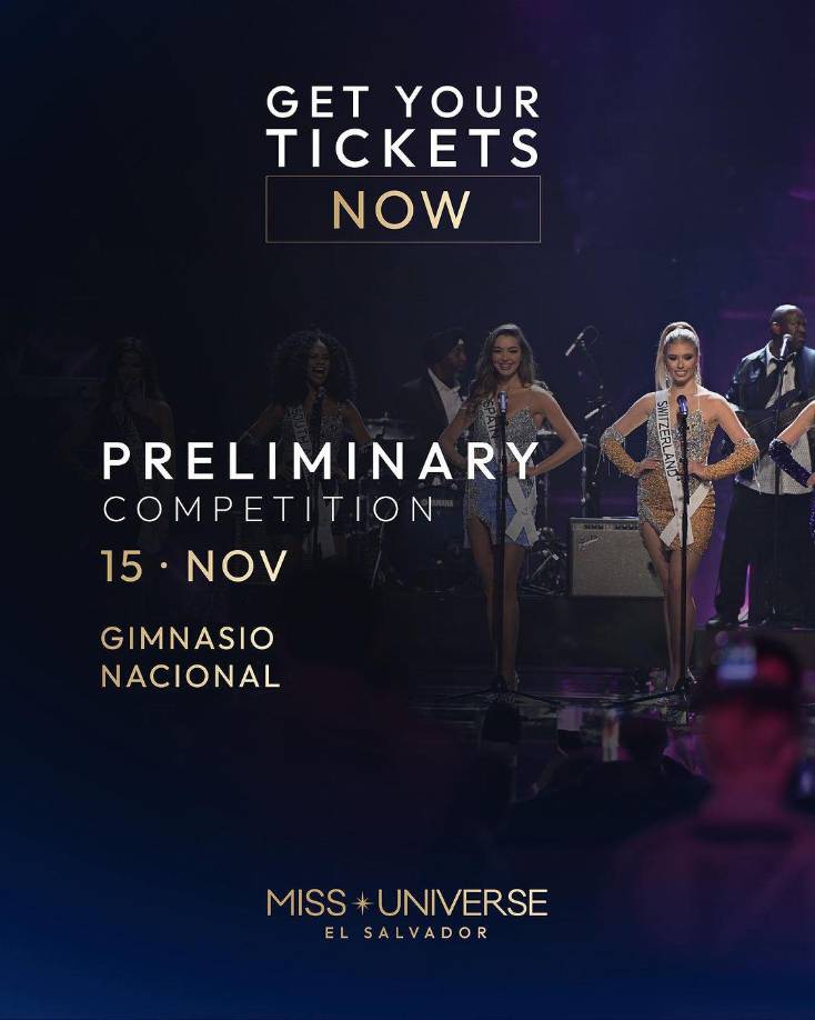 El 15 de noviembre se realizará la competencia preliminar., donde serán evaluadas por el jurado calificador. Es considerada una de las actividades relevantes del concurso. Este año, la organización ha puesto a la disposición boletos de entrada para las personas que deseen asistir. La pre venta ya está disponible en la website : <a rel="nofollow" href="https://missuniverse.livebash.com/">http://missuniverse.livebash.com</a>