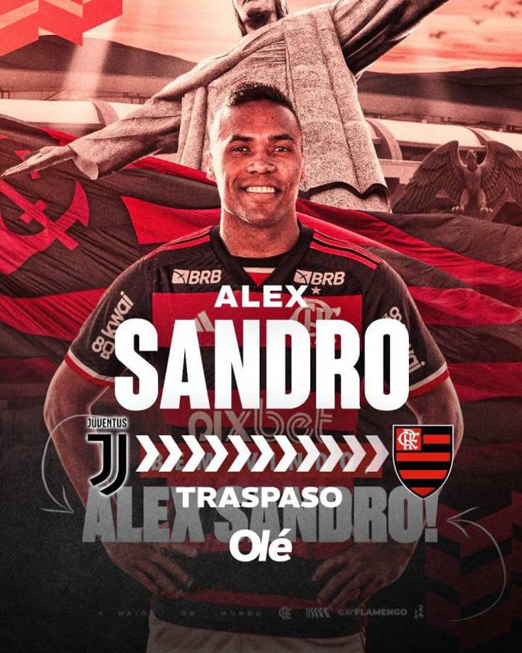 OFICIAL / Alex Sandro vuelve al Flamengo. El ex de la Juventus ha firmado un contrato con un club brasileño hasta diciembre de 2026.