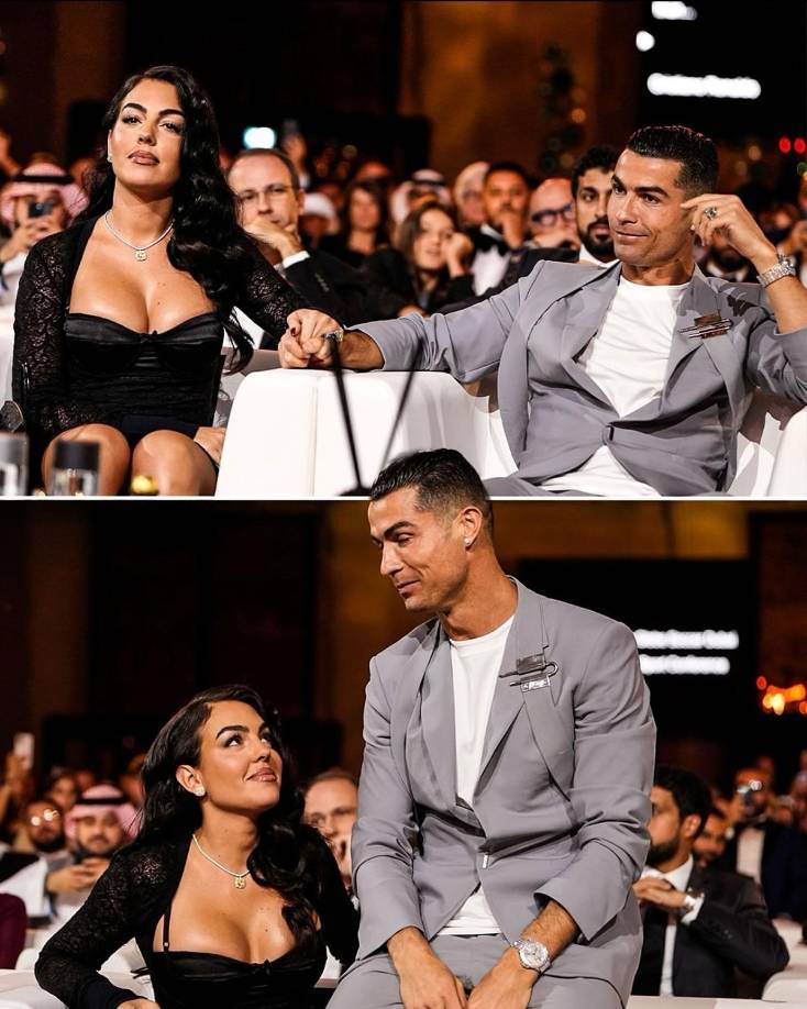 Georgina Rodríguez acompañó a Cristiano Ronaldo en la gala de los Globe Soccer Awards y se robó muchas miradas con su atrevido look.