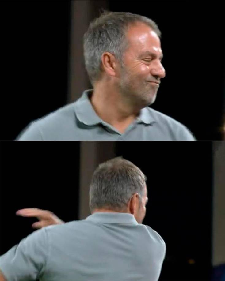 El brutal enfado de Hansi Flick tras ver el primer gol del AS Mónaco. El entrenador del Barcelona sufrió su primera derrota.