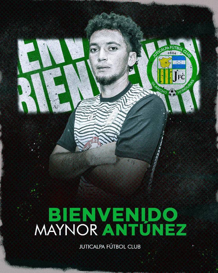 OFICIAL: Maynor Antúnez fue anunciado como jugador del Juticalpa FC.