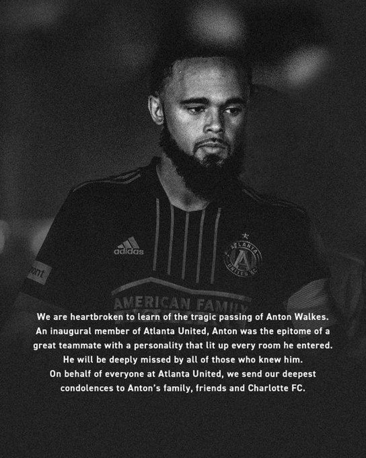 “Estamos destrozados por la pérdida de Anton Walkes, verdaderamente un increíble padre, un persona adorable y un extraordinario ser humano”, declaró en un comunicado el director deportivo del Charlotte FC, Zoran Krneta.