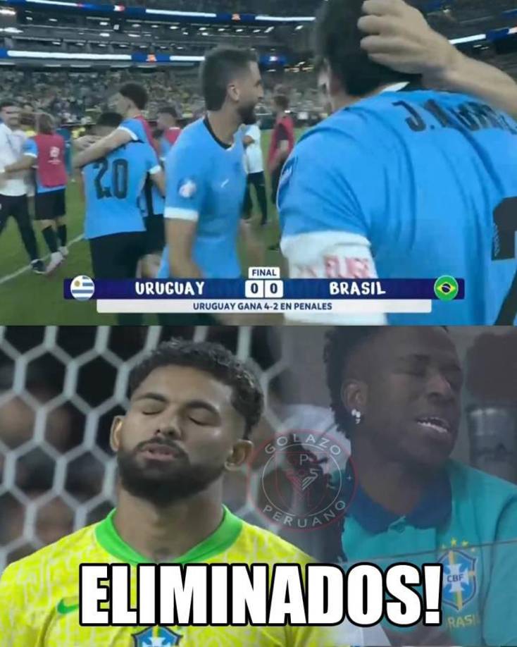 Burlas a Vinicius: Memes hacen pedazos a Brasil tras eliminación ante Uruguay