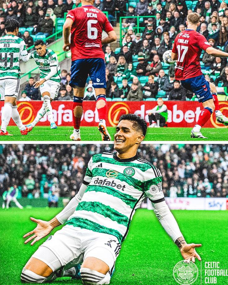 Luis Palma se empieza a ganar a la afición del Celtic con este nuevo golazo. Lleva dos ya en la temporada.