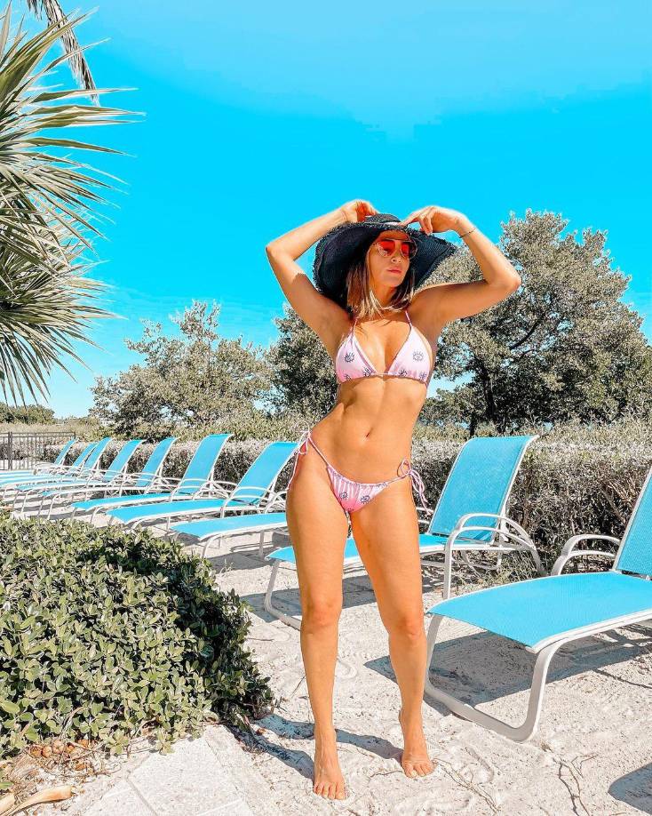 Aquí también se le puede ver disfrutando del sol de Florida, Estados Unidos. 