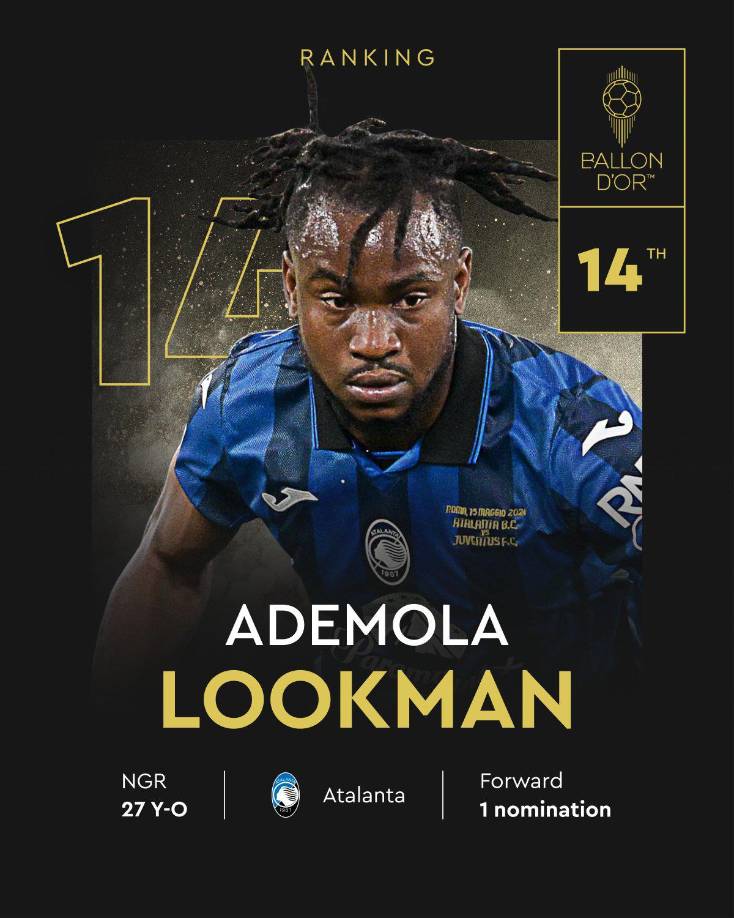14. Una de las sorpresas es Ademola Lookman (Nigeria) del Atalanta.