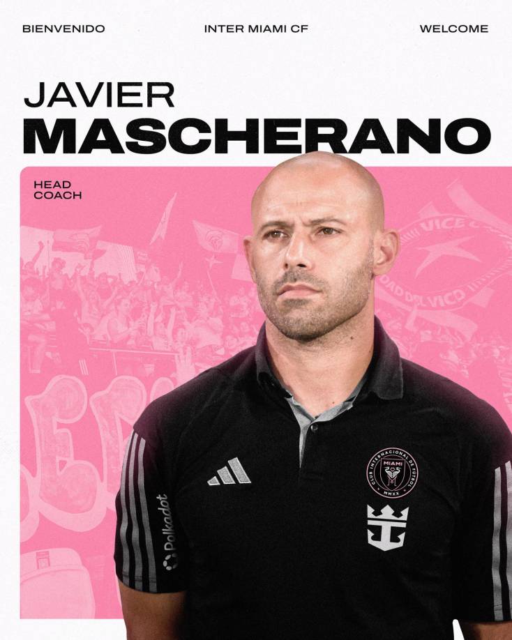 OFICIAL / El Inter Miami de la MLS anunció este martes al argentino Javier Mascherano como su nuevo entrenador una semana después de la salida de su compatriota Gerardo Martino.