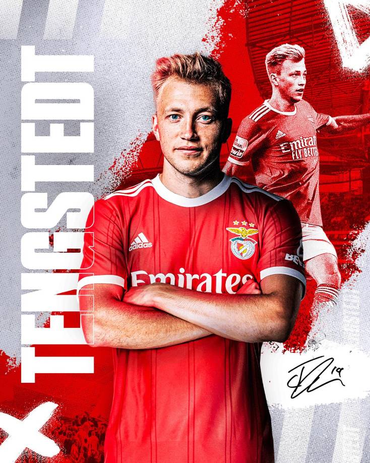 El Benfica ha hizo oficial el fichaje de Casper Tengstedt, delantero de 22 años que llega procedente del Rosenborg BK, de la liga noruega. El club portugués pagó por él 7 millones de euros más otros 6 en variables. La joven promesa danesa anotó 15 goles en 27 partidos con el AC Horsens de la liga danesa y en agosto se marchó al Rosenborg para firmar la cantidad de ¡15 goles en 14 partidos!