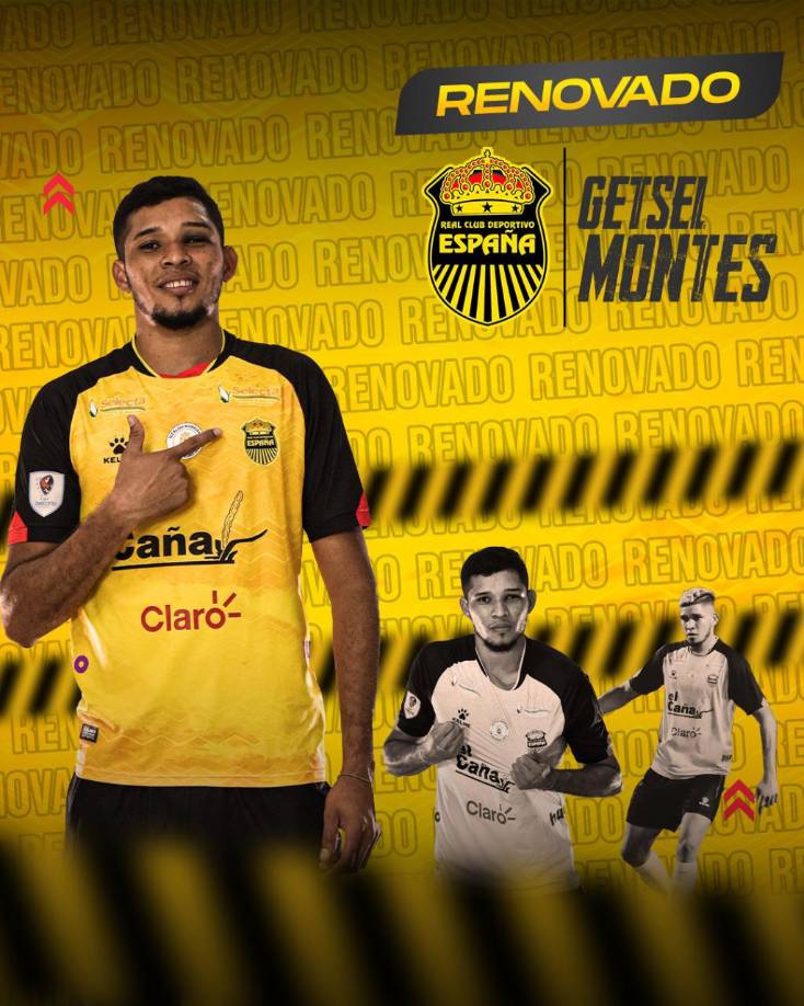 El Real España anunció la renovación por tres años del defensor central Getsel Montes.