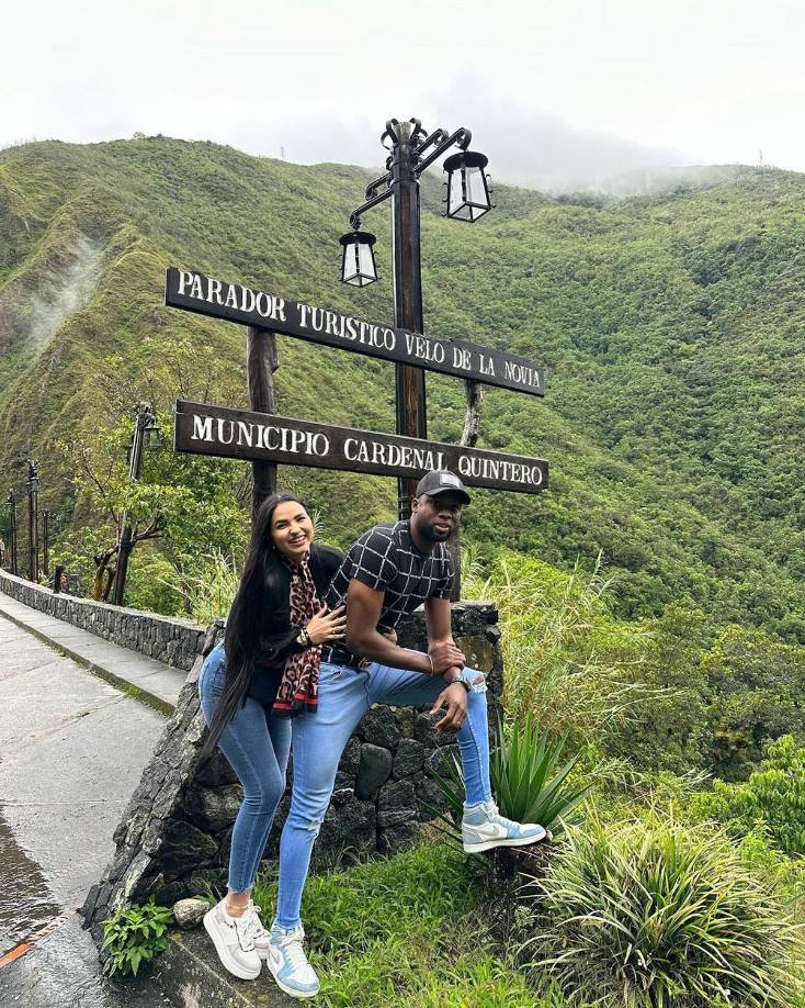 Yustin Arboleda - El goleador colombiano del Olimpia se fue a vacacionar a Venezuela, país de su esposa Paula Vivas.