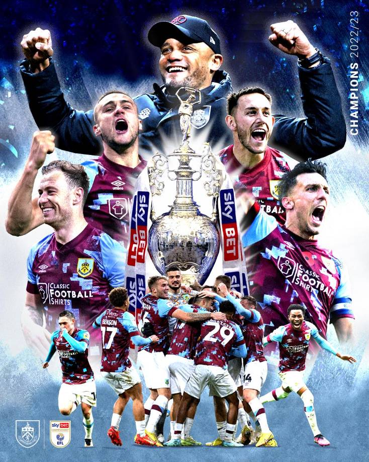 3. Burnley de Inglaterra: El club regresará a la Premier League en la campaña del 2023/24 tras ascender a la máxima categoría luego de una temporada récord.