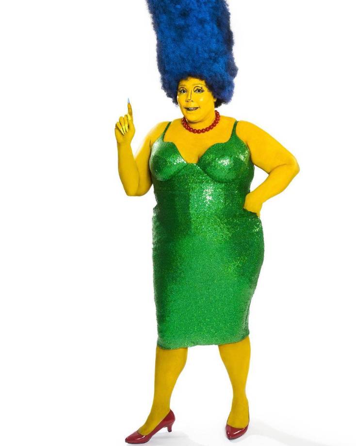 La rapera Lizzo decidió personificarse como Marge Simpson de “Los Simpson”.