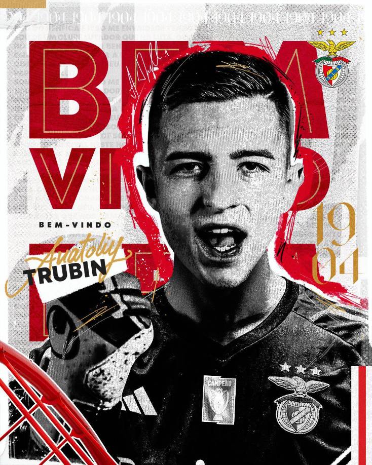 El Benfica anunció este jueves el fichaje del portero ucraniano Anatoliy Trubin, procedente del Shakhtar Donetsk, por 10 millones.