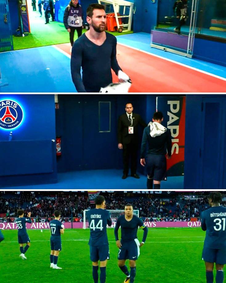 Messi se fue directo a los vestidores y decidió no disculparse con la afición del PSG.
