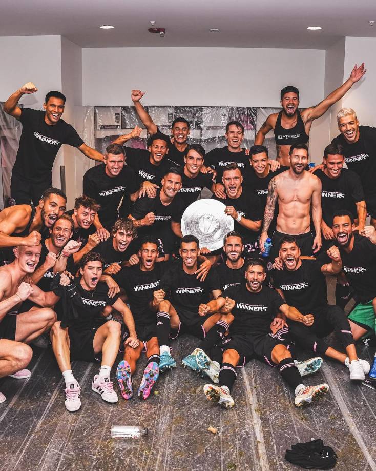 Locuras de Messi y sus amigos festejando segundo título con Inter Miami: ¿Y David Ruiz?