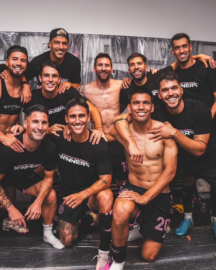 Locuras de Messi y sus amigos festejando segundo título con Inter Miami: ¿Y David Ruiz?
