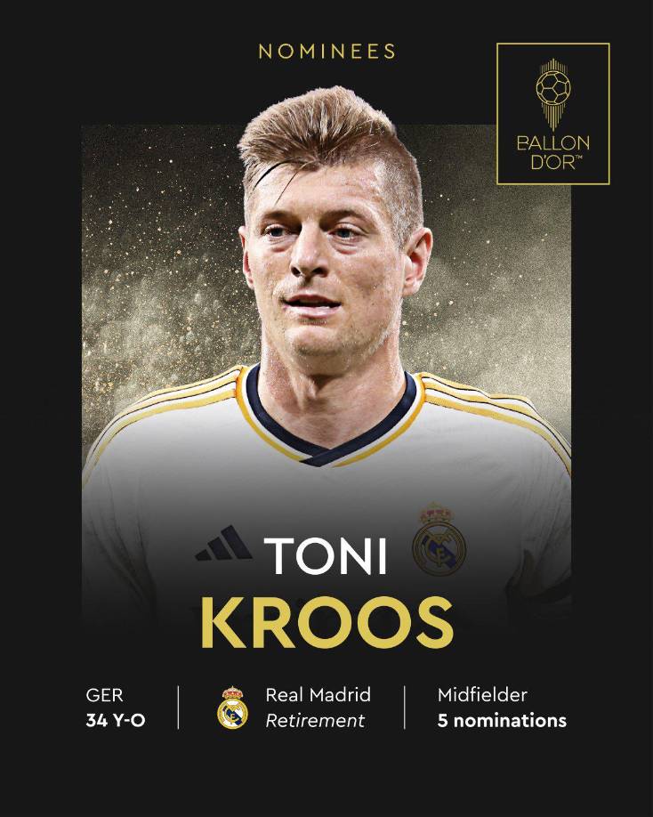 Toni Kroos (Real Madrid).