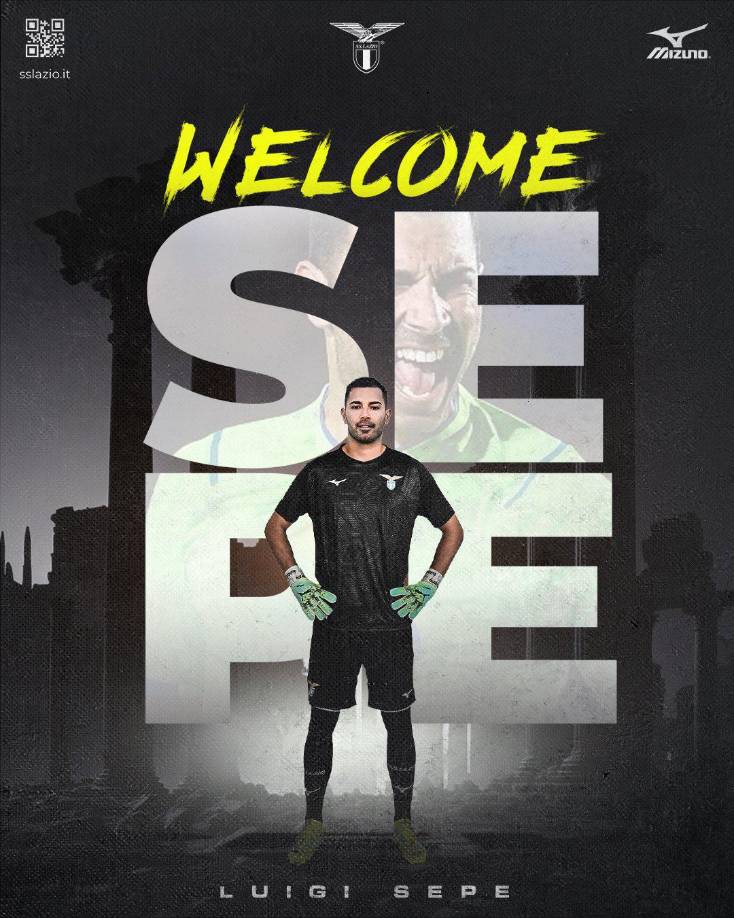 Luigi Sepe se convirtió en nuevo jugador de la Lazio, llega procedente del Salernitana.