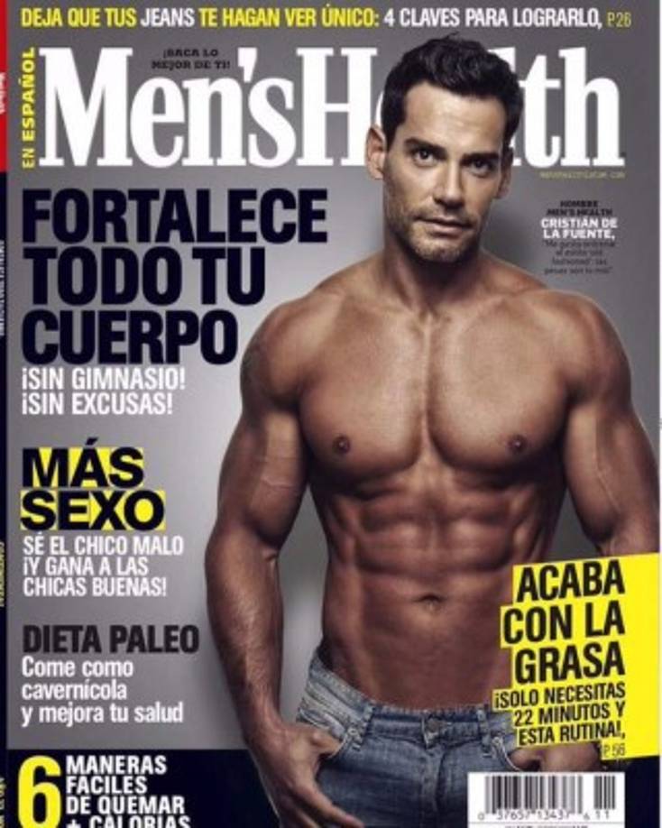 En octubre posó para la revista Men's Health.