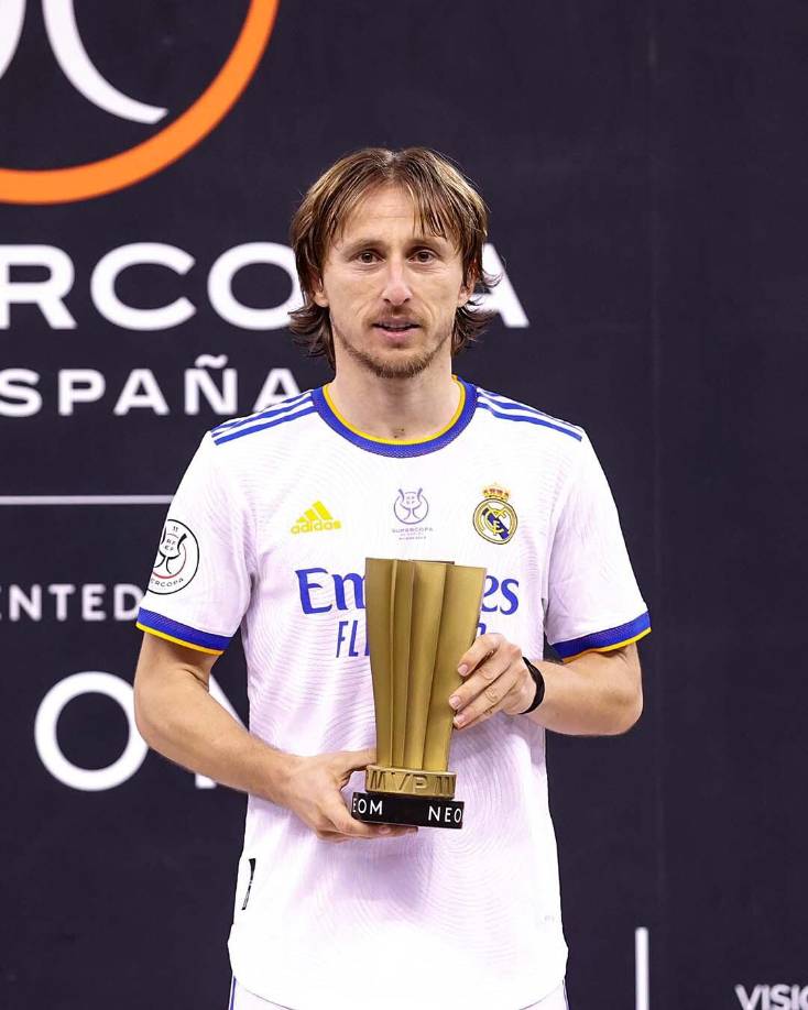 Luka Modric fue elegido como MVP de la final de la Supercopa de España.