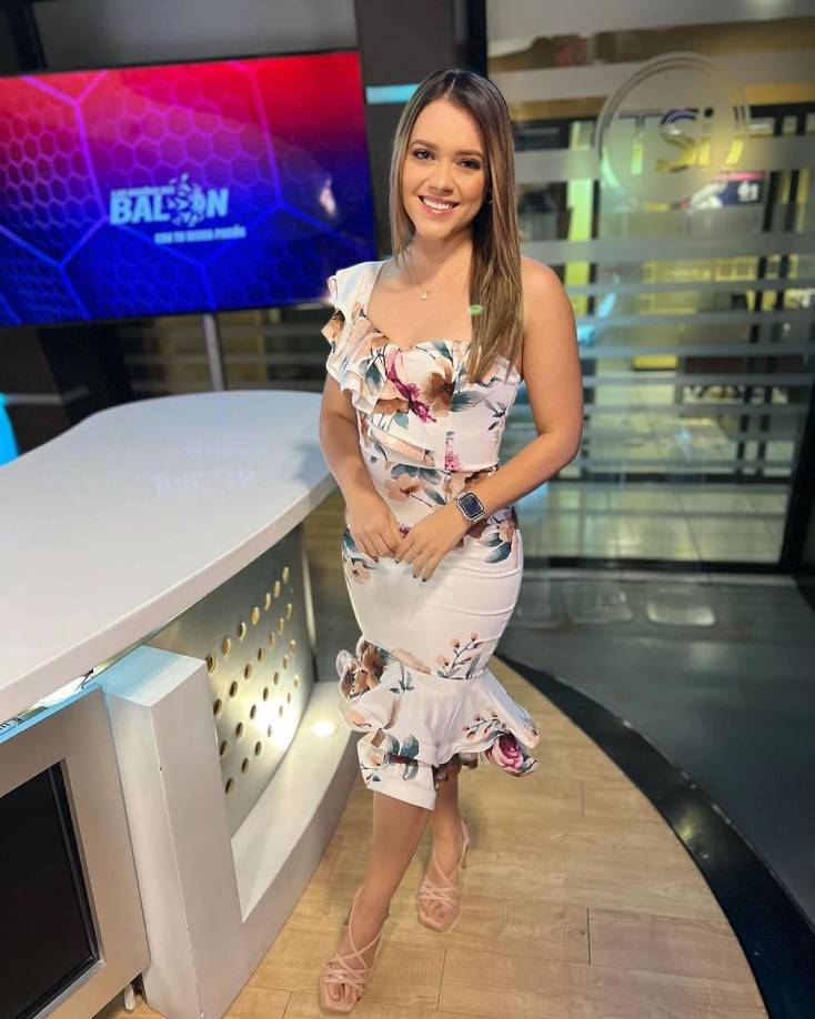 Erika Williams es una de las presentadoras del programa deportivo ’Las Dueñas del Balón’ de Televicentro.
