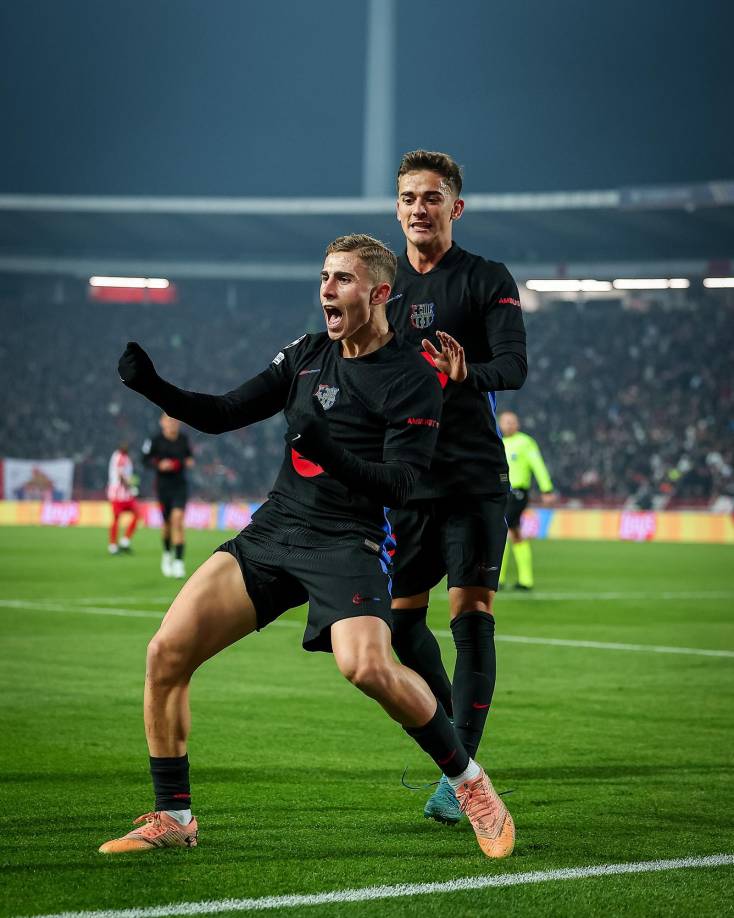Para culminar con la goleada, Fermín López marcaba el último y gol para los azulgranas y el 2-5 del Barcelona en Champions.