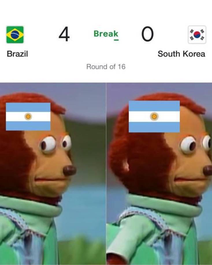 Memes: Así se burlaron de la goleada de Brasil a Corea del Sur