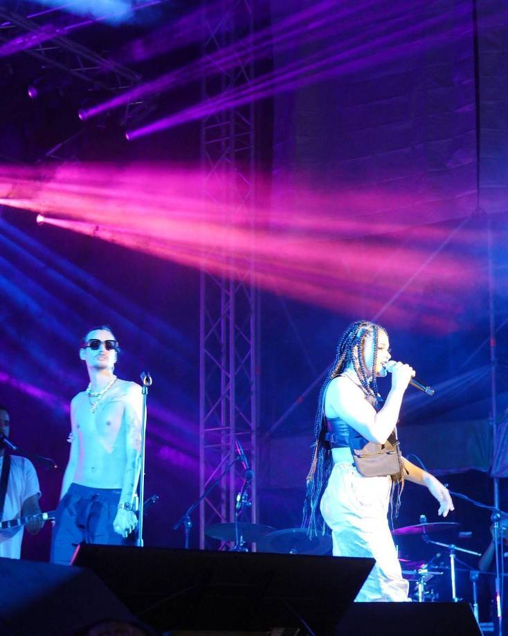 ¡Espectáculo total! Cesia Sáenz brilló en concierto de Danny Ocean en Tegucigalpa (Fotos)