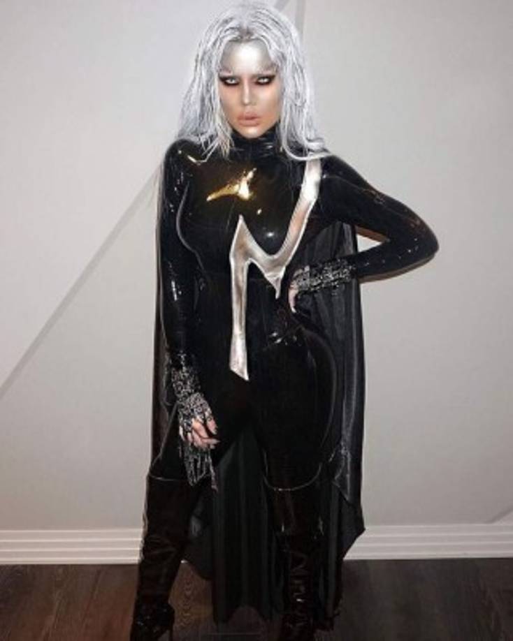 Khloé Kardashian se disfrazó de la heroína de Marvel, Tormenta.