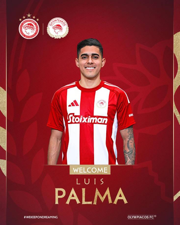 El Olympiacos de Grecia confirmó de manera oficial el fichaje de Luis Palma, quien llega desde el Celtic de Escocia, donde no contaba para el entrenador.