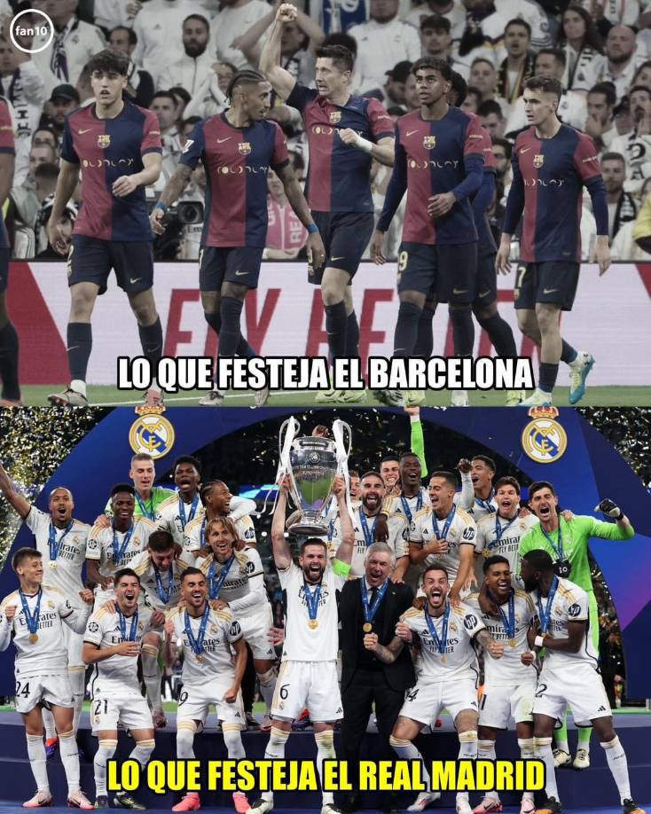 Mbappé fue protagonista: Memes humillan al Real Madrid tras paliza del Barcelona