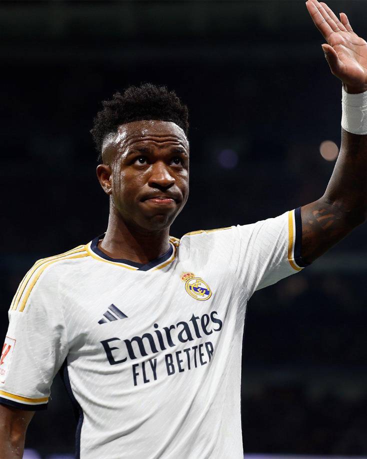 Vinicius - El brasileño con su regate y velocidad espera desequilibrar la defensa del Barcelona en la gran final d e la Supercopa de España en Arabia Saudita.