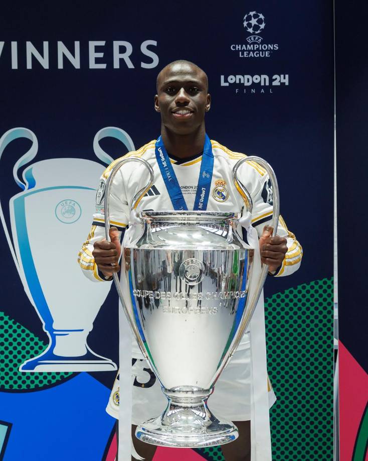Lateral izquierdo: Ferland Mendy completa la zona defensiva del Real Madrid.