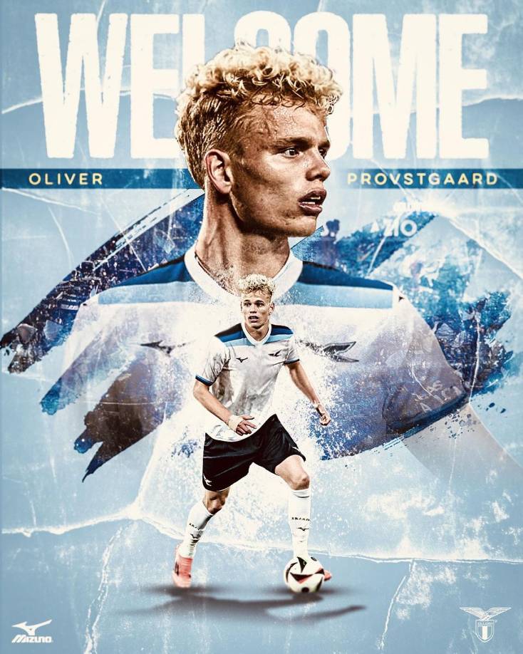 La Lazio ha anunciado el fichaje de Oliver Provstgaard, jugador que llega procedente del Vejle Boldklub. El futbolista vestirá la camiseta con el número 25.