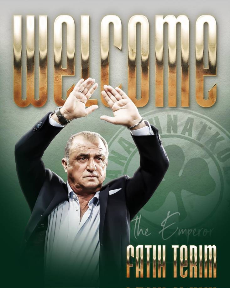 El veterano Fatih Terim, leyenda del fútbol turco como entrenador de la selección y del Galatasaray, fichará mañana con el club griego Panathinaikos, asegura este martes la prensa turca.