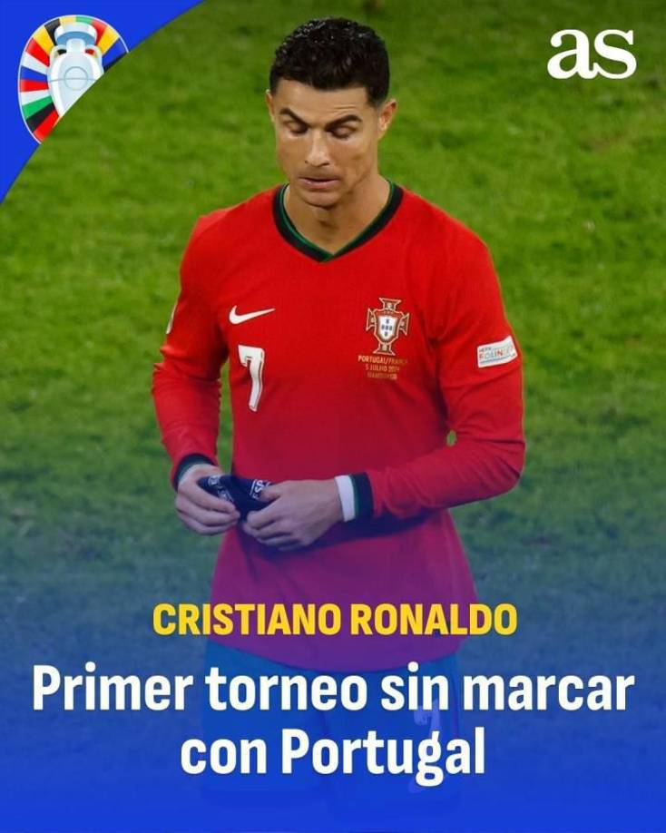 El diario AS destacó que Cristiano Ronaldo se fue en blanco durante esta competencia.