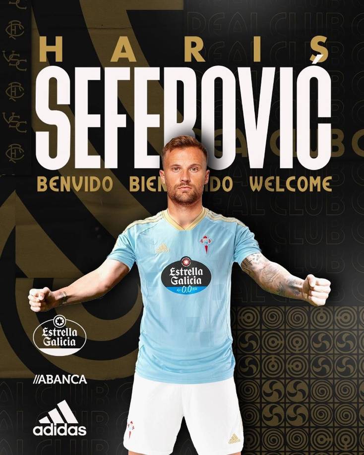 El Celta de Vigo obtiene la cesión del delantero suizo Haris Seferovic (Benfica) hasta final de temporada. Hasta la fecha, el atacante de 30 años estaba cedido en el Galatasaray (13 partidos, 2 goles).