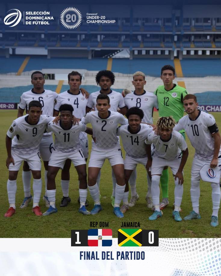 La Selección Sub 20 de República Dominicana conquistó un histórico boleto al Mundial de su categoría, al vencer 1-0 a Jamaica y clasificar a Indonesia 2023.
