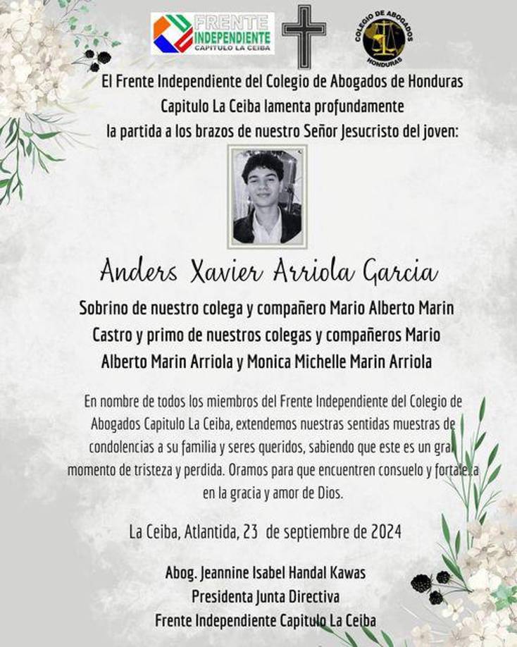 Compañeros de la universidad, amigos y allegados de <b>Anders Arriola</b> han expresado su tristeza a través de redes sociales, lamentando la pérdida de un joven trabajador y dedicado.