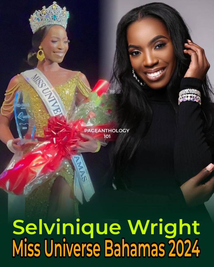 Miss Universo Bahamas: Selvinique Wright. Wright, de 31 años, compitió anteriormente en el certamen Miss Universe Bahamas en 2016, 2018 y 2020, donde obtuvo el segundo lugar. No es alguien que se dé por vencido fácilmente, y gracias a las reglas de Miss Universo que eliminan los límites de edad, parece que la cuarta vez es la vencida para esta reina de belleza.
