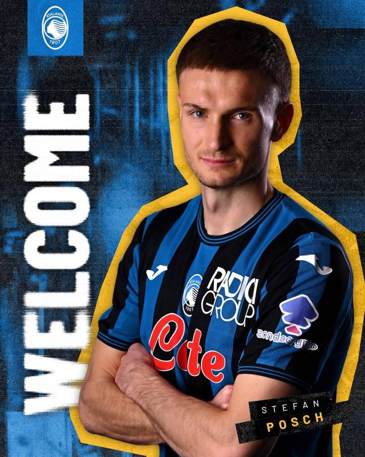 La Atalanta anunció el fichaje de Stefan Posch, que llega cedido del Bologna FC 1909 hasta junio, un jugador por el que se guarda una opción de compra. Internacional austriaco de 27 años, ha disputado 75 partidos en la Seria A en las últimas dos temporadas y media. Llevará el dorsal 5.