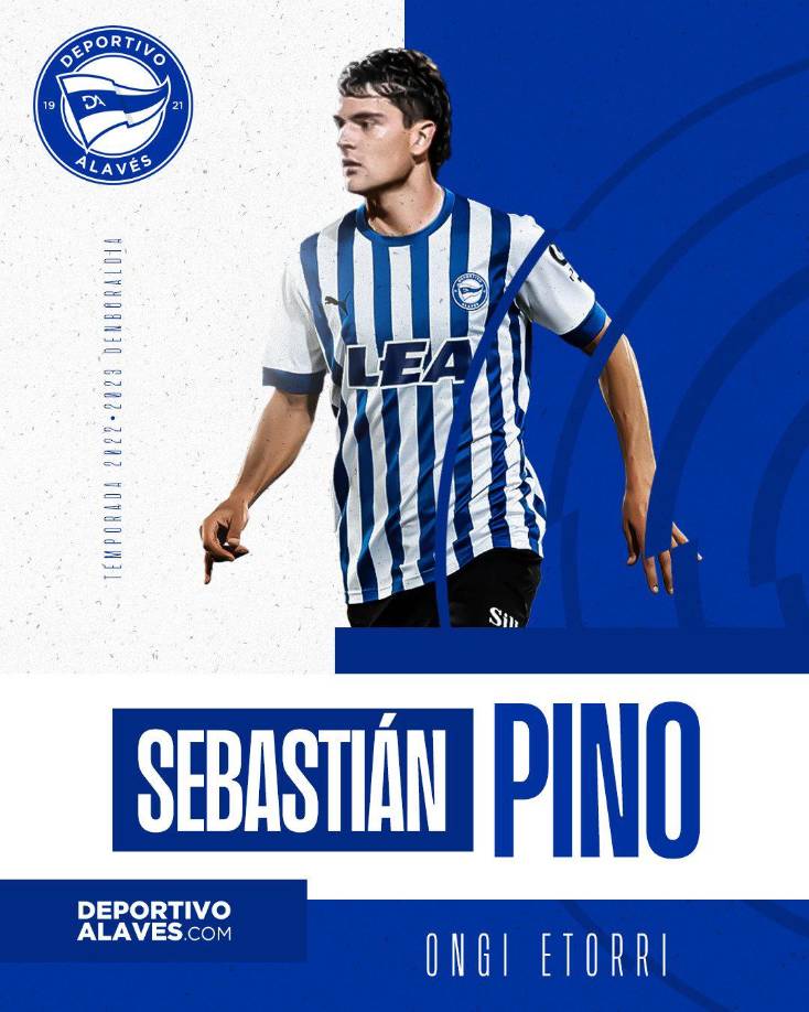 El Deportivo Alavés ha hecho oficial el fichaje del defensa chileno <b>Sebastián Pino</b>. El defensor se incorporará<b> tras la finalización del Sudamericano Sub-20.</b>