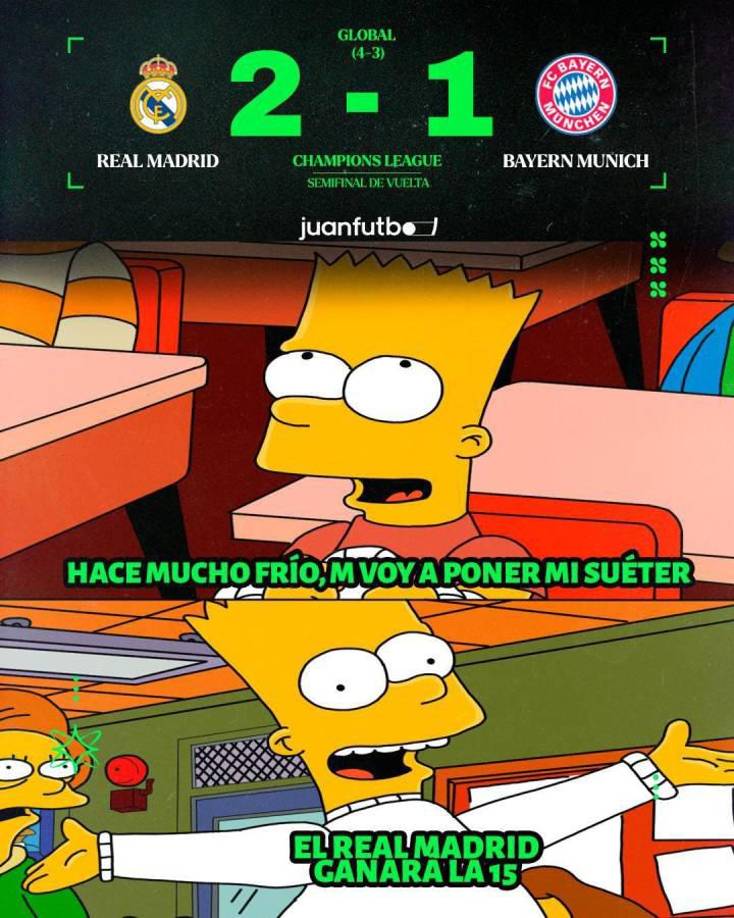 No olvidan al Barcelona: los jocosos memes que dejó el Real Madrid-Bayern